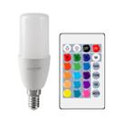 Lâmpada LED RGB Com Controle Remoto, 16 Cores, Regulável, 6W, E14, 24 Teclas Para Lâmpadas De Quarto