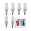 Lâmpada LED RGB Com Controle Remoto, 16 Cores, Regulável, 6W, E14, 24 Teclas Para Lâmpadas De Quarto