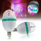 Lâmpada LED RGB Giratória Globo Bola Maluca E27 Bivolt Transparente Lâmpada LED RGB Giratória Globo Bola Maluca E27 Bivolt Transparente