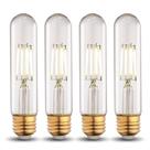 Lâmpada LED runquiz T10 Tubular 6W 5000K regulável E26, pacote com 4