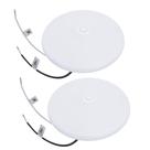 Lâmpada LED RV Puck Light Facon 4-1/2" 12V Cool White, pacote com 2 unidades