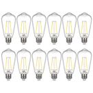 Lâmpada LED Sigalux Edison ST58 Filament Clear 6W 5000K E26 12Pk Lâmpada LED Sigalux Edison ST58 Filament Clear 6W 5000K E26 12Pk