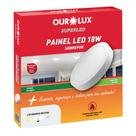 Lâmpada Led Sobrepor 18W Bivolt BR6500K Redondo - Ourolux Lâmpada Led Sobrepor 18W Bivolt BR6500K Redondo - Ourolux