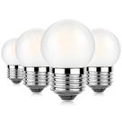 Lâmpada LED Sphoon G40 3W 2700K, branco quente, E26, regulável, pacote com 4