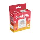 Lâmpada Led Spot Quadrada 5W AM3000K Branco - Ourolux Lâmpada Led Spot Quadrada 5W AM3000K Branco - Ourolux