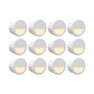Lâmpada LED Step Riser GOLED Φ1 Halfmoon 12V 3000K, pacote com 12