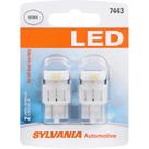 Lâmpada LED SYLVANIA 7443 T20 branca para DRL e backup (2 lâmpadas)