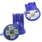 Lâmpada Led T10 12v 4smd1210 Azul Par