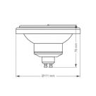 Lâmpada Led Taschibra Ar111 12 12w Gu10 Bivolt 2700k Luz Amarela