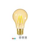 Lâmpada led taschibra filamento vintage dimerizável a60 amba