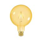 Lâmpada led taschibra filamento vintage globo g125 ambar