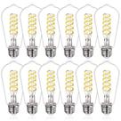 Lâmpada LED Tiadio ST58 Edison 6W 5000K 600lm E26 regulável 12 unidades