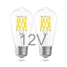 Lâmpada LED TOKCON 12V 8W E26 80W equivalente a 5000K, pacote com 2 Lâmpada LED TOKCON 12V 8W E26 80W equivalente a 5000K, pacote com 2
