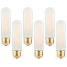 Lâmpada LED TOKCON T10 regulável E26 4W 2700K Soft Warm, pacote com 6 Lâmpada LED TOKCON T10 regulável E26 4W 2700K Soft Warm, pacote com 6