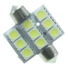 Lâmpada Led Torpedo 36mm 12v 9smd5050 Branca 9 Leds Par Lâmpada Led Torpedo 36mm 12v 9smd5050 Branca 9 Leds Par