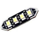 Lâmpada Led Torpedo Branco Frio Luz do Dia 6000K 12V 36mm - TROMOT