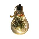 Lâmpada LED Transparente De Natal, Luz Decorativa Suspensa Para Casa, Festa, Casamento E Ano Novo