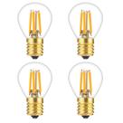 Lâmpada LED Tsunetani S11 Filament Mini Globe 4W 2700K E17, pacote com 4