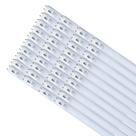 Lâmpada led tubular t8 60cm 8,5w 3000k(branco quente)g13 bivolt leitosa kit40