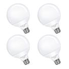 Lâmpada LED Vanity Globe EvaStary G25 6W 3000K, pacote com 4