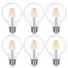 Lâmpada LED Vanity Globe Simba Lighting G25 (G80) 4W, pacote com 6