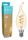 Lâmpada Led Vela Torto Espiral 2,5W 220V E14 Vintage