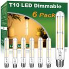 Lâmpada LED Vinaco T10 6W 600lm 2700K branca quente regulável, pacote com 6