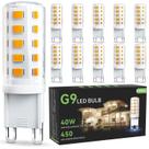 Lâmpada LED VOLIVO G9 4W 450lm 2700K, não regulável, 120V, pacote com 10