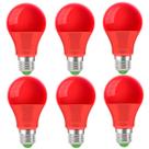Lâmpada LED Wivety A19 E26 Base 9W Luz Vermelha para Exterior