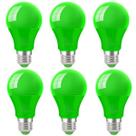 Lâmpada LED Wivety Green A19 E26 9W para exterior e interior