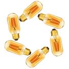Lâmpada LED YFXRLIGHT âmbar regulável 6W T10 2200K E26, pacote com 6