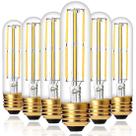 Lâmpada LED YFXRLIGHT T10 regulável 6W 2700K 550LM E26, pacote com 6