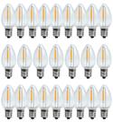 Lâmpada LED YIMILITE C7 Christmas 0,6 W 2200 K E12, pacote com 25