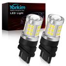 Lâmpada LED Yorkim 3157 6000K Xenon branca para luzes de carro