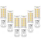 Lâmpada LED YUIIP G9 regulável 4W 4000K 380lm 120V Pacote com 6