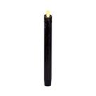 Lâmpada Luminara Black Flameless Wax Candle Taper 24cm