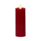 Lâmpada Luminara Classic Slim LED Candle Burgundy, bateria de 5x15cm
