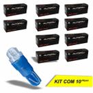 Lâmpada Luz de Painel Porta Luvas Autopoli LED Esmagadinha Azul 12V 0,9W - 10 Peças