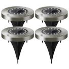 Lampada luz solar 20 led jardim ao ar livre 4 unidades Lampada luz solar 20 led jardim ao ar livre 4 unidades