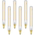 Lâmpada LVYE E12 Long Tubular 6W LED 3000K 750lm, pacote com 6
