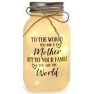 Lâmpada Maracco Mason Jar Night Light com 10 LEDs quentes