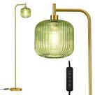 Lâmpada MAYNA Candeeiro de piso de vidro LED de 170 cm