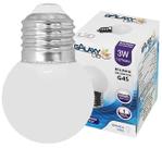 Lâmpada Mini Bolinha Led G45 3W 127V Branco Frio
