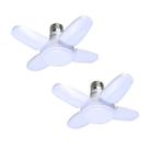 Lampada Multifuncional Led Luminária 4 Petalas 28w Dobrável Ajustável 2 un