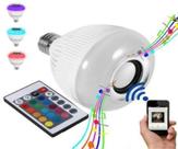 Lâmpada Musical Caixa De Som Bluetooth Led Rgb