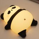 Lâmpada NeSvecit Panda Night Light Voice Control 6 Colors Timer