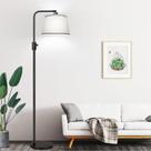 Lâmpada Nintiue 165cm Luminária de chão regulável Grey Shade 1000lm