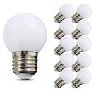 Lâmpada noturna, blazers noturnos, 1W, LED, E26, E27, 6000K, pacote com 10