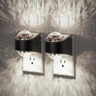 Lâmpada noturna com projetor JandCase Star, pacote com 2 plug-ins de 5000 K Lâmpada noturna com projetor JandCase Star, pacote com 2 plug-ins de 5000 K