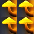 Lâmpada noturna LED AUSAYE Mushroom, pacote com 4 plug-in amarelo quente Lâmpada noturna LED AUSAYE Mushroom, pacote com 4 plug-in amarelo quente